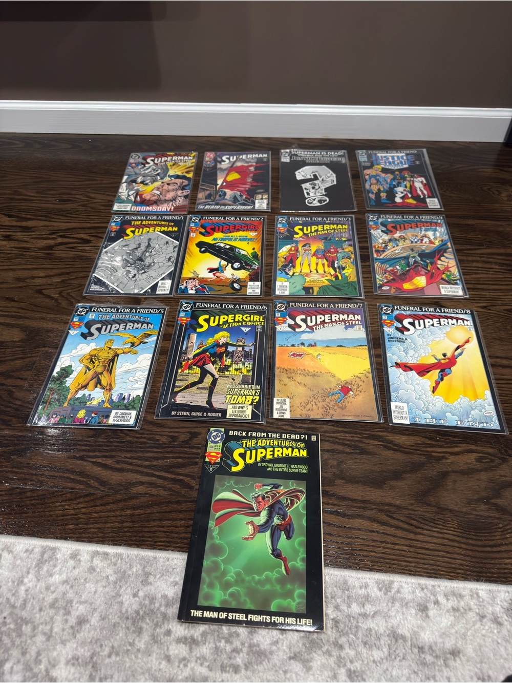 1993 DC Comics Superman Death and Funeral for a Friend Comic Collection + extras